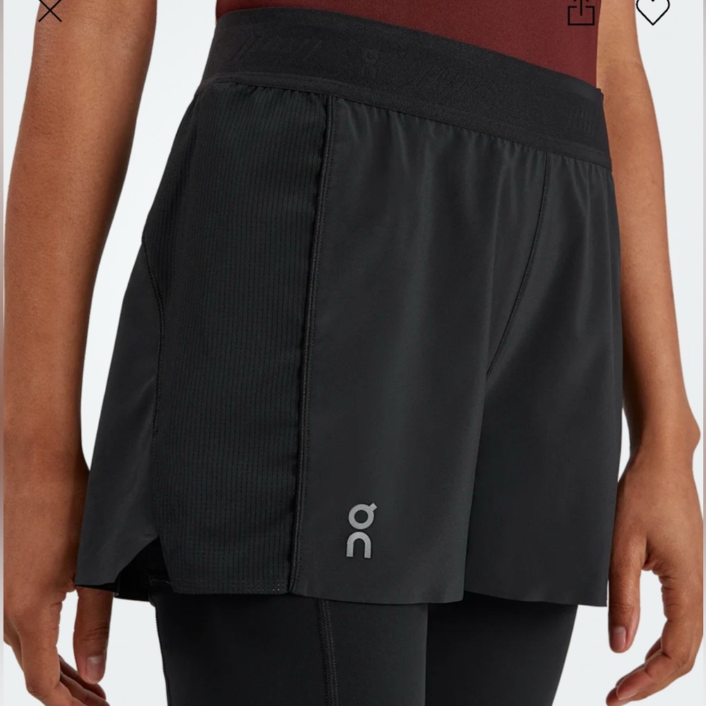 On Running Women's Active Shorts in Black